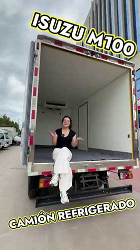 ISUZU M100 Refrigerated Truck Explanation Spanish